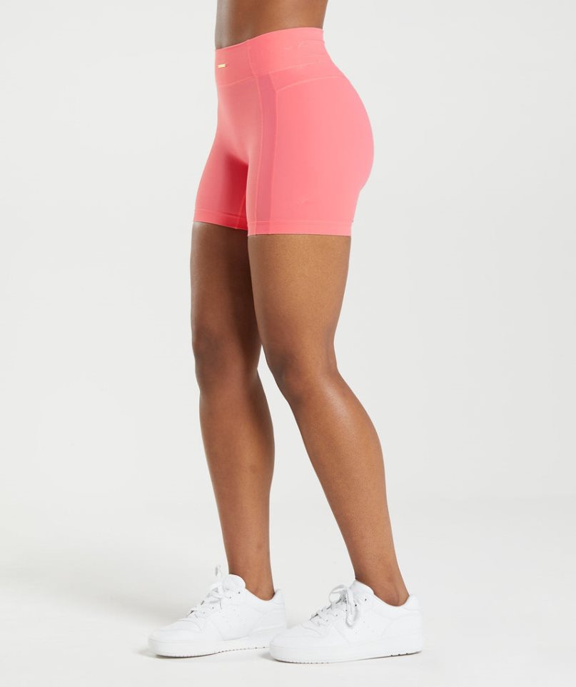 Women's Gymshark Whitney Mesh Shorts Pink | NZ 1OLAGT